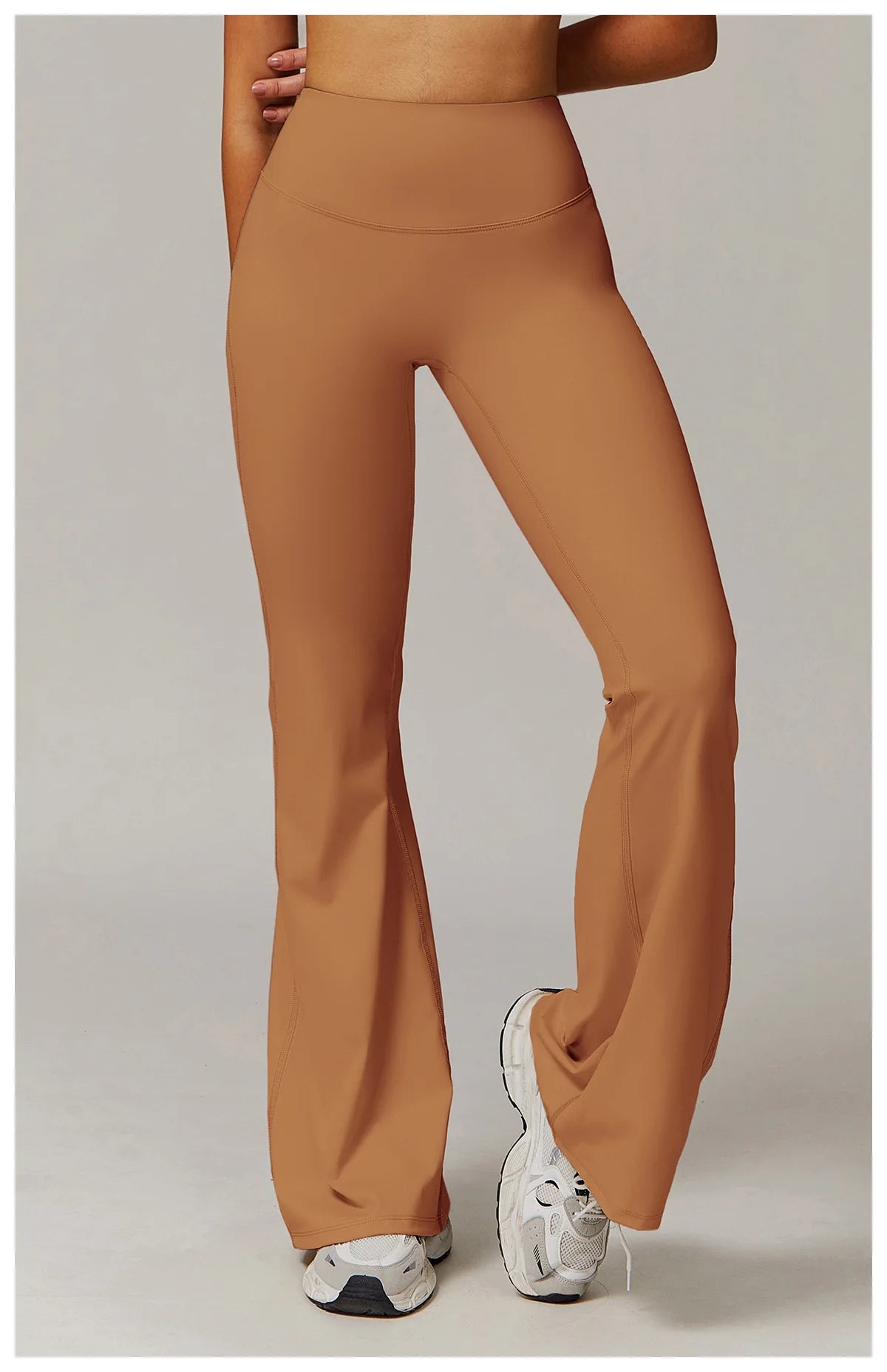 ZENVY Sculpt Flare High-Waist Leggings – Butt-Lifting Wide Leg Yoga Pants
