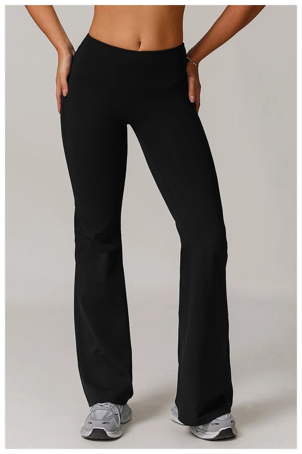 ZENVY Sculpt Flare High-Waist Leggings – Butt-Lifting Wide Leg Yoga Pants