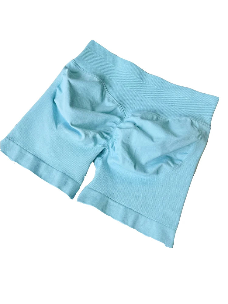ZENVY SculptLift™ Seamless Scrunch Booty Shorts – High Waist Butt Lifting
