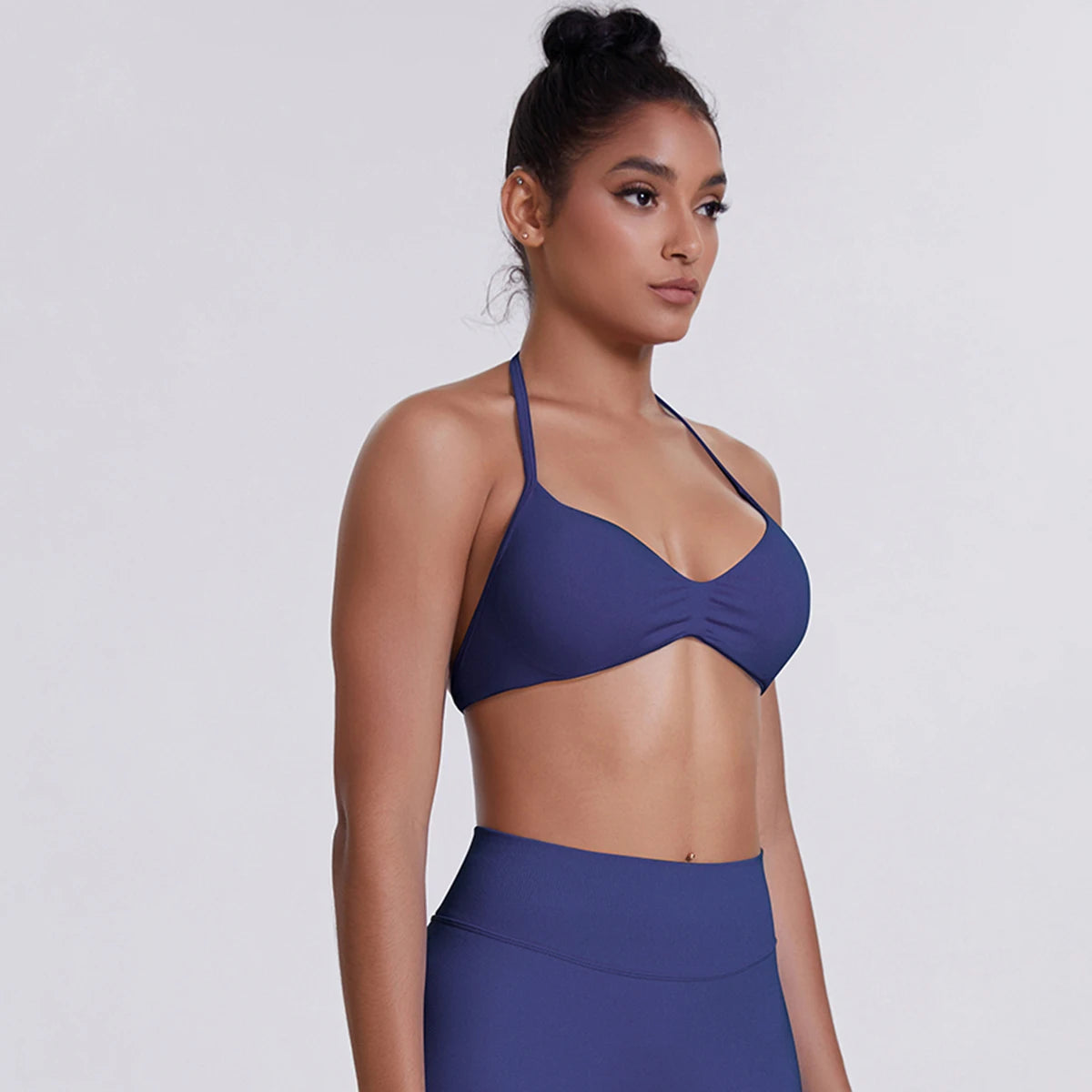 ZENVY SculptStrap™ Backless Sports Bra – Breathable Neck Strap Yoga & Workout Top