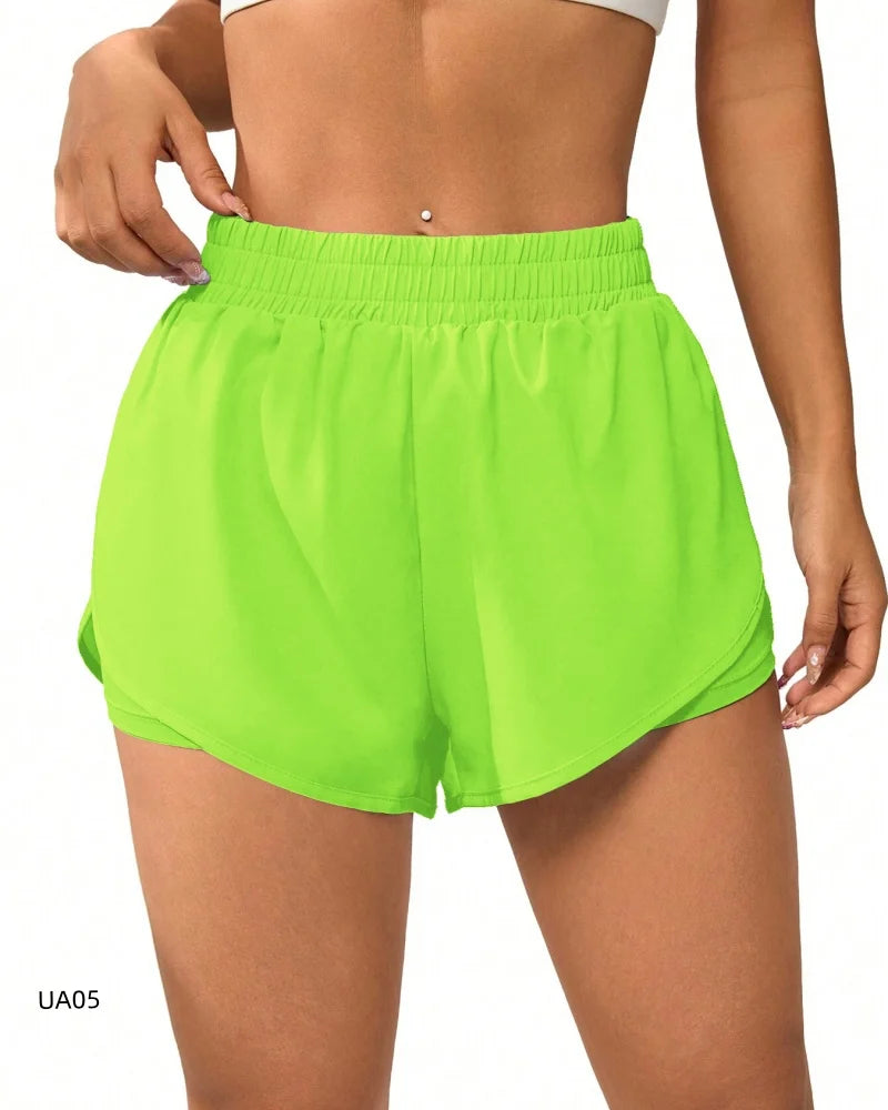 ZENVY 2-in-1 Flowy Performance Shorts – Quick-Dry Running & Gym Activewear