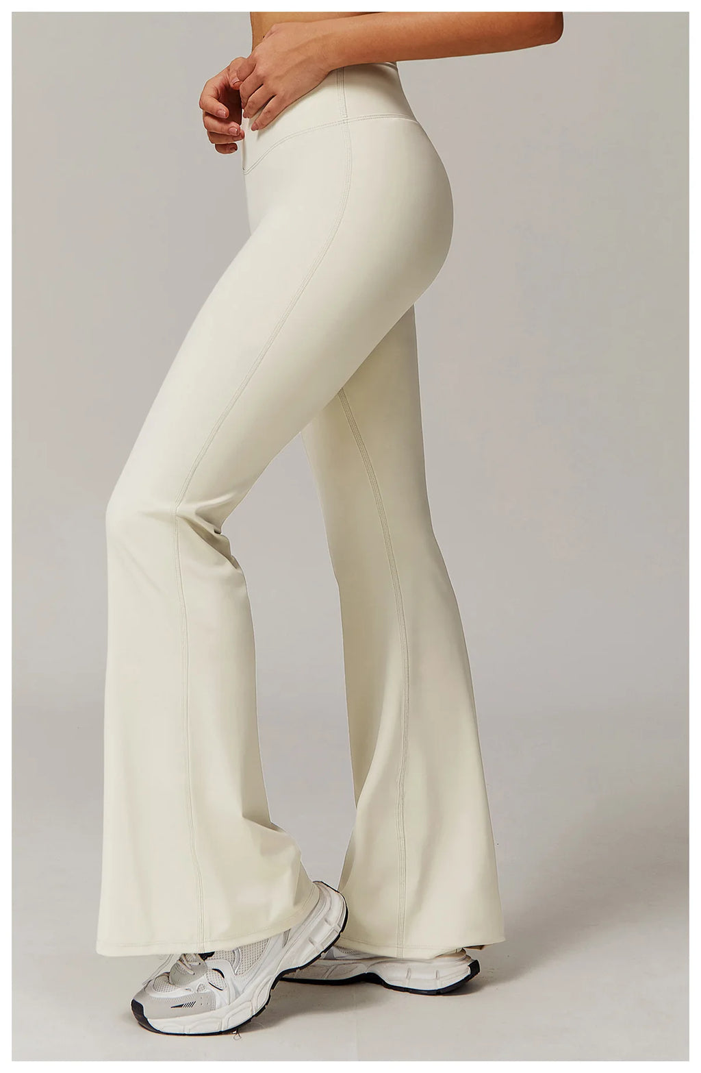 ZENVY Sculpt Flare High-Waist Leggings – Butt-Lifting Wide Leg Yoga Pants