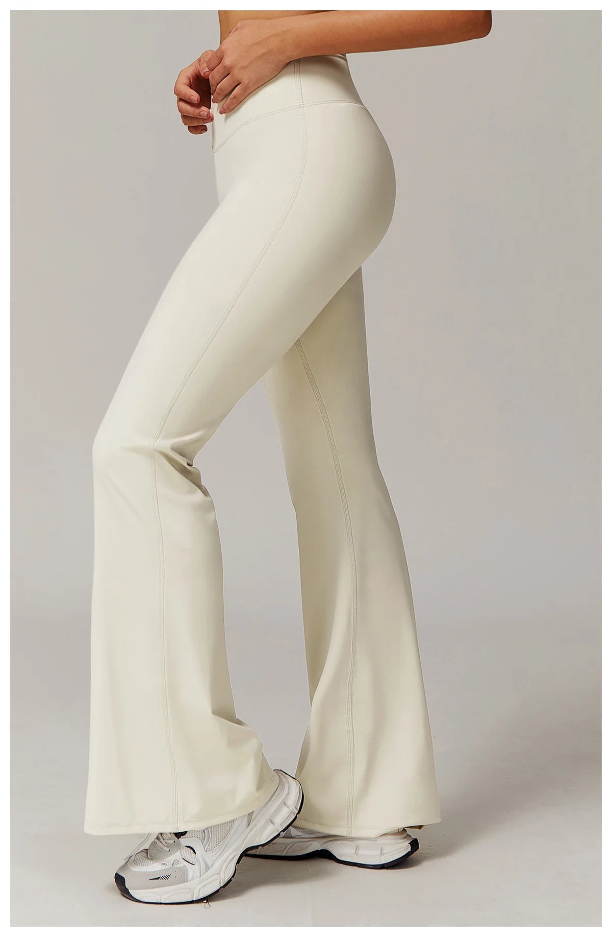 ZENVY Sculpt Flare High-Waist Leggings – Butt-Lifting Wide Leg Yoga Pants