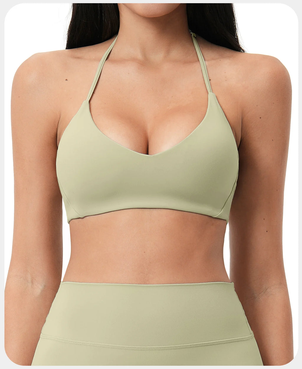ZENVY FlexHalter™ Shockproof Sports Bra – Breathable Halter Yoga & Fitness Crop Top