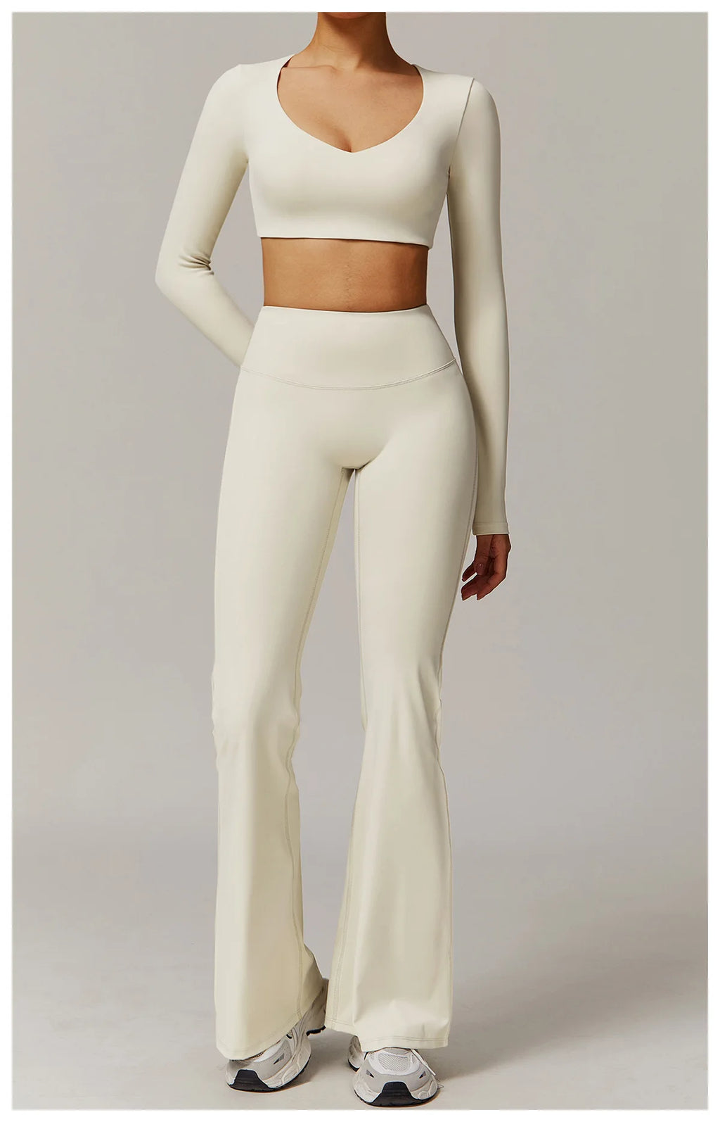 ZENVY Sculpt Flare High-Waist Leggings – Butt-Lifting Wide Leg Yoga Pants