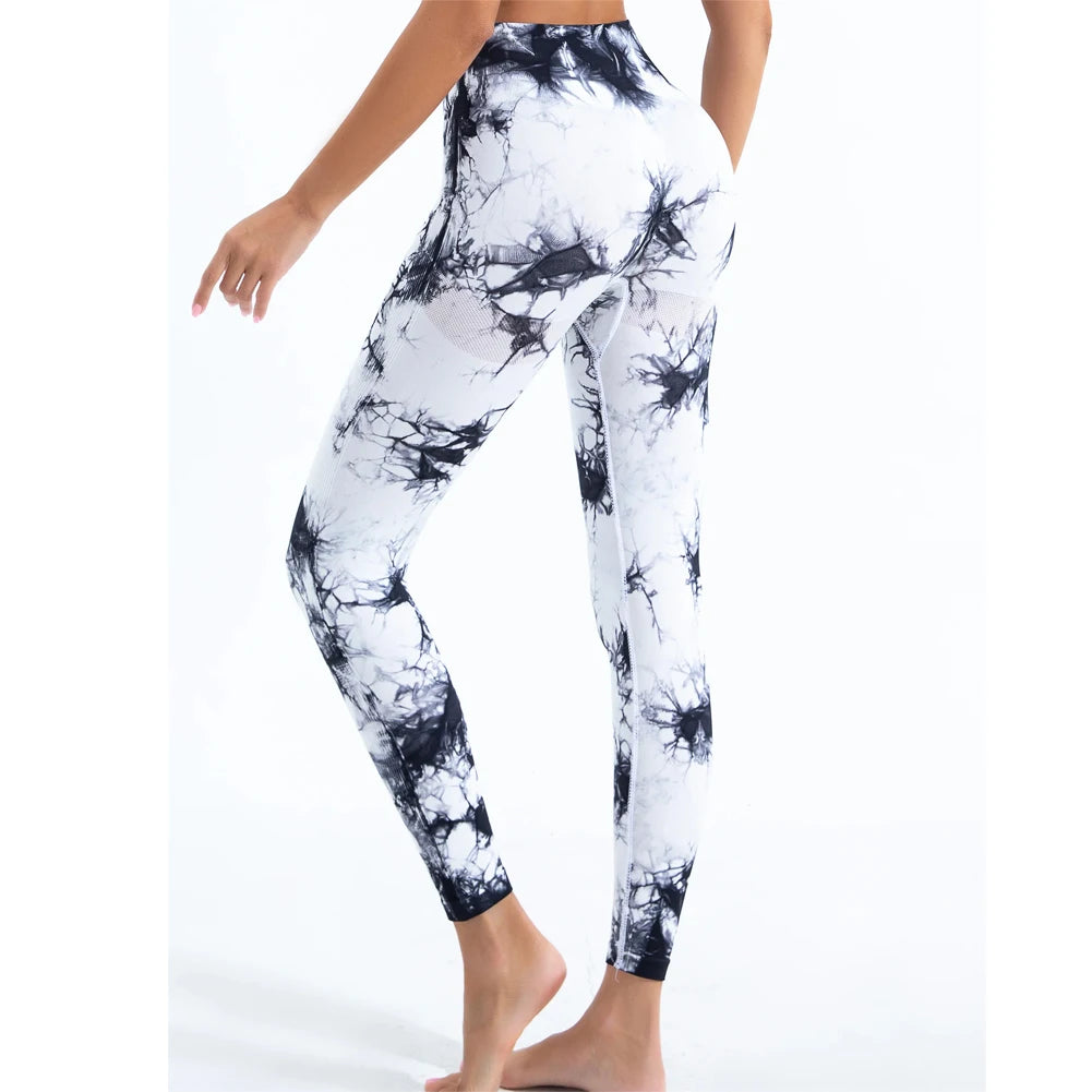 ZENVY SculptFit™ High-Waist Tie-Dye Leggings