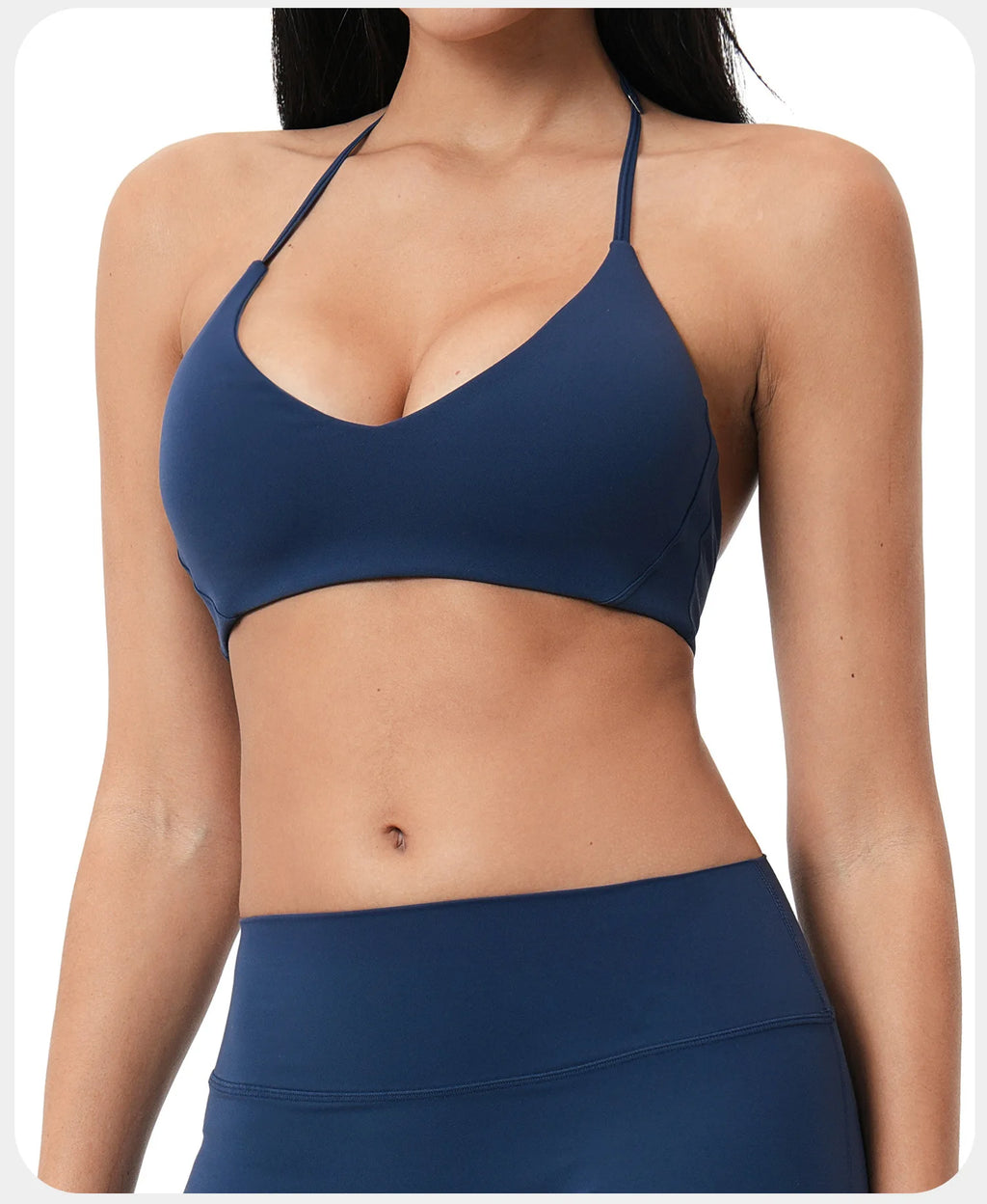 ZENVY FlexHalter™ Shockproof Sports Bra – Breathable Halter Yoga & Fitness Crop Top