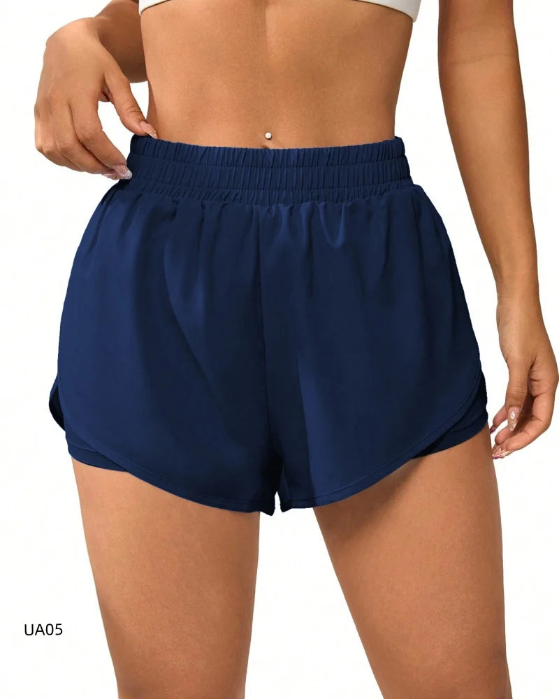 ZENVY 2-in-1 Flowy Performance Shorts – Quick-Dry Running & Gym Activewear