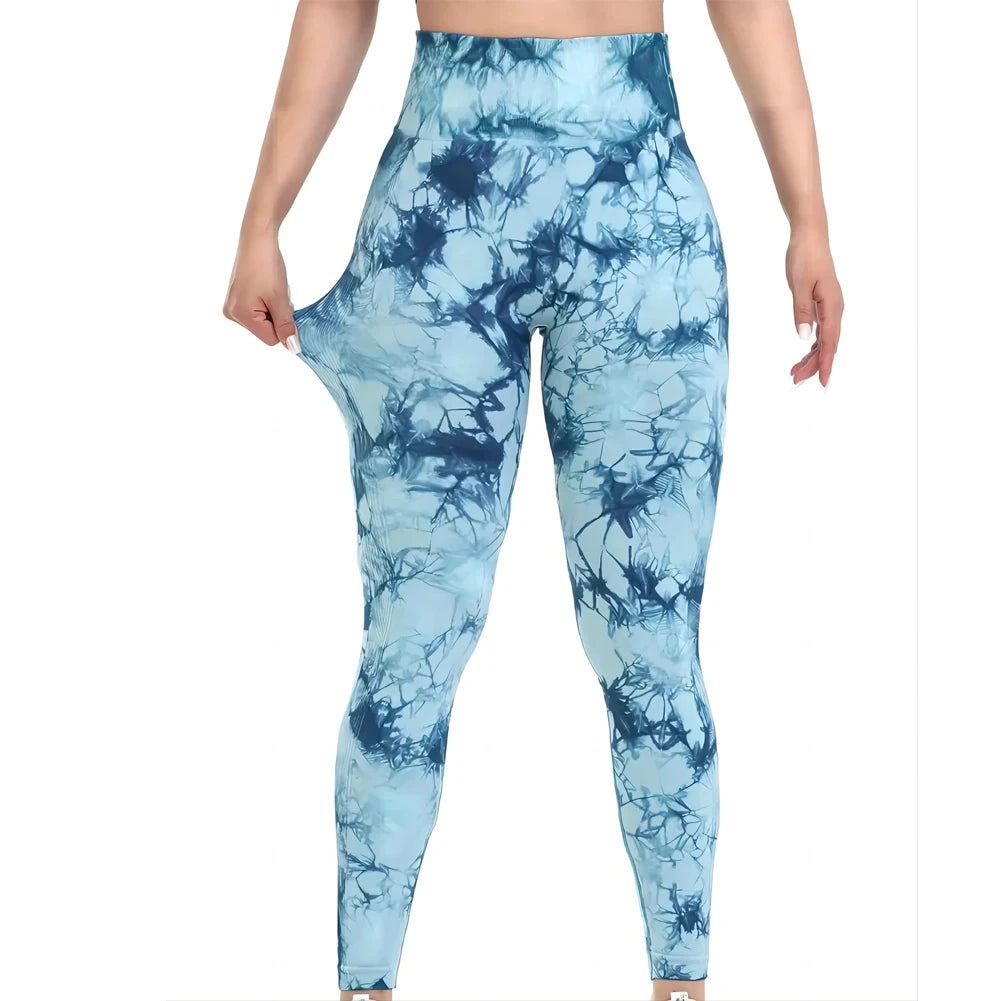 ZENVY SculptFit™ High-Waist Tie-Dye Leggings