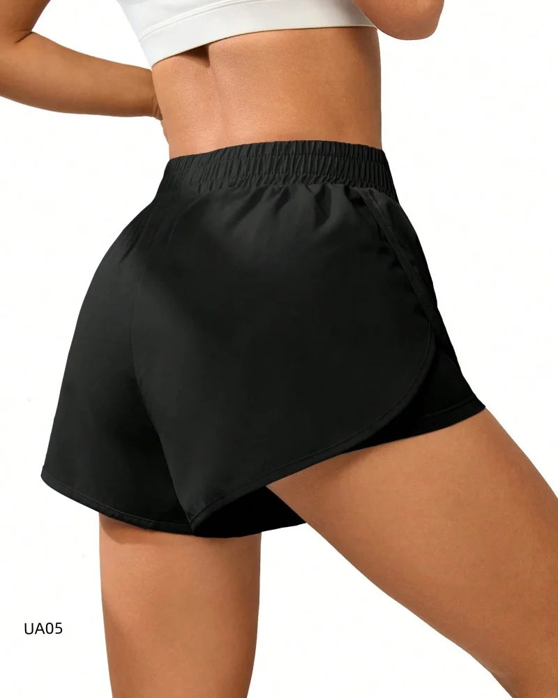 ZENVY 2-in-1 Flowy Performance Shorts – Quick-Dry Running & Gym Activewear