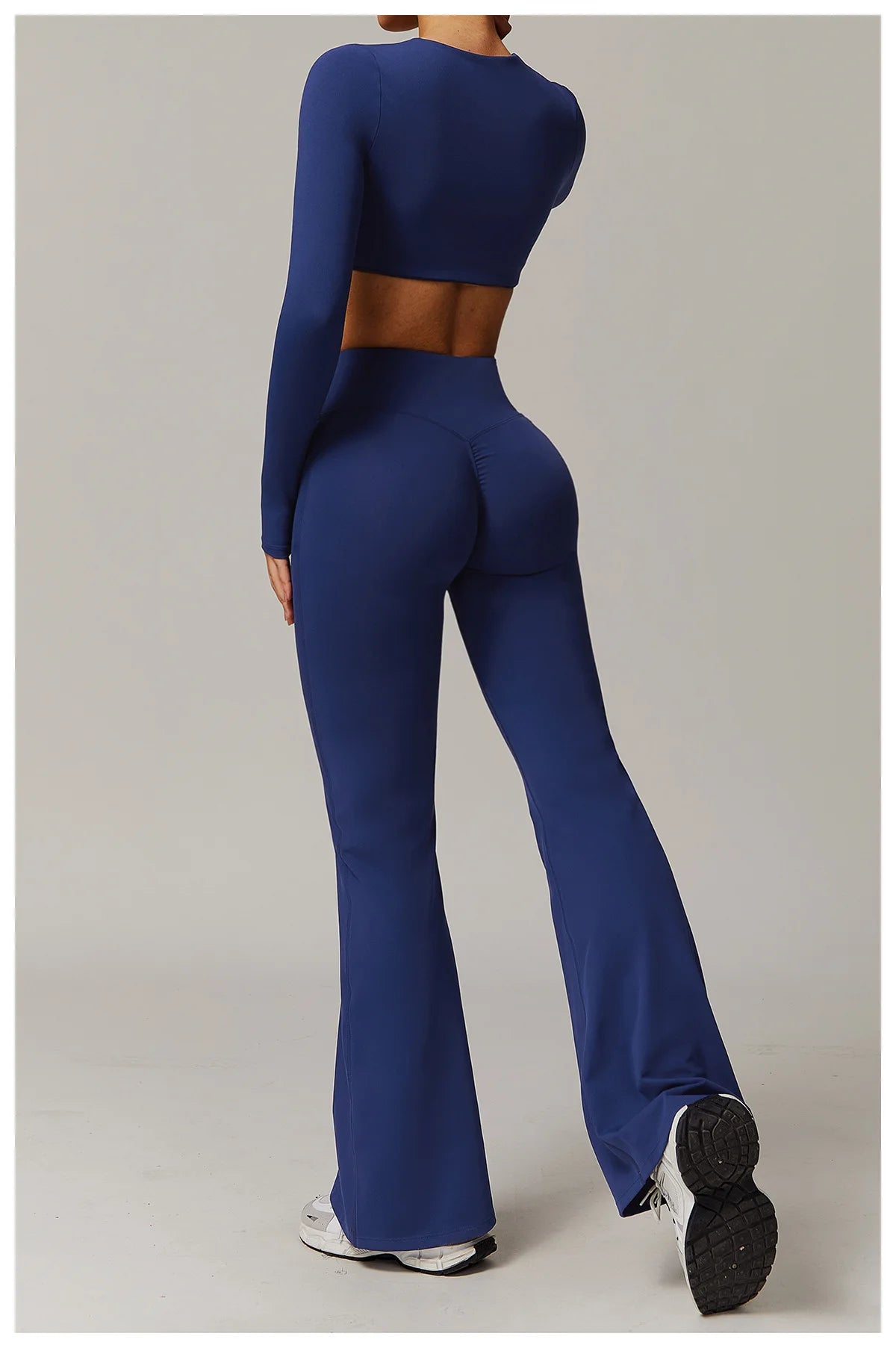 ZENVY Sculpt Flare High-Waist Leggings – Butt-Lifting Wide Leg Yoga Pants