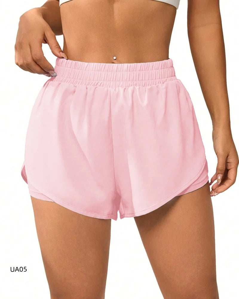ZENVY 2-in-1 Flowy Performance Shorts – Quick-Dry Running & Gym Activewear