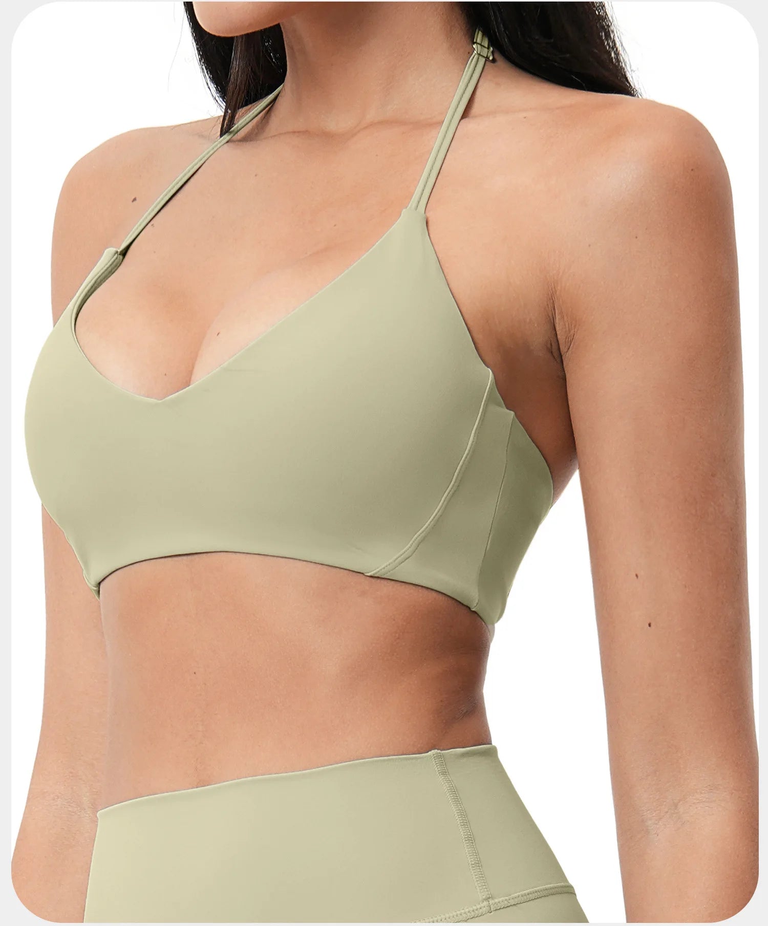 ZENVY FlexHalter™ Shockproof Sports Bra – Breathable Halter Yoga & Fitness Crop Top