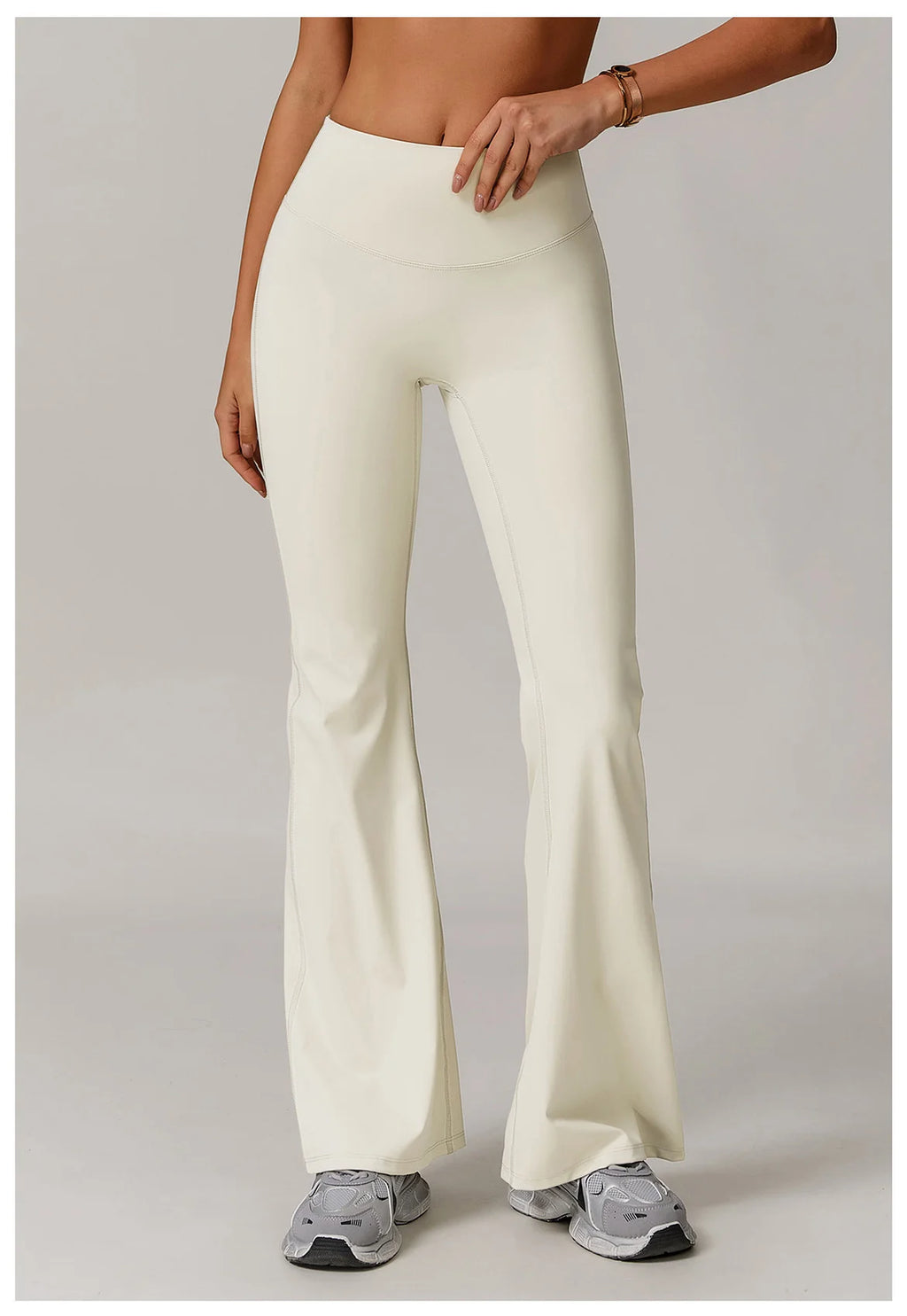 ZENVY Sculpt Flare High-Waist Leggings – Butt-Lifting Wide Leg Yoga Pants