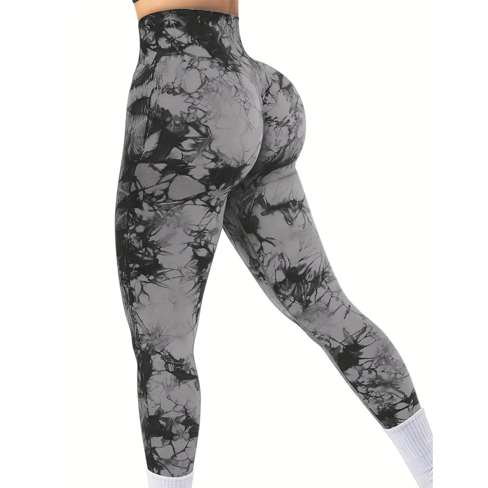 ZENVY SculptFit™ High-Waist Tie-Dye Leggings