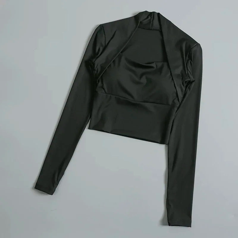 ZENVY Sculpt Long Sleeve Sports Top – Waist-Contouring Fitness & Yoga Shirt