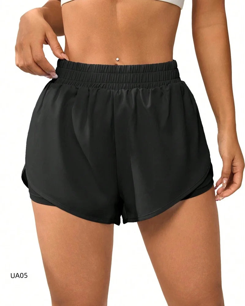 ZENVY 2-in-1 Flowy Performance Shorts – Quick-Dry Running & Gym Activewear