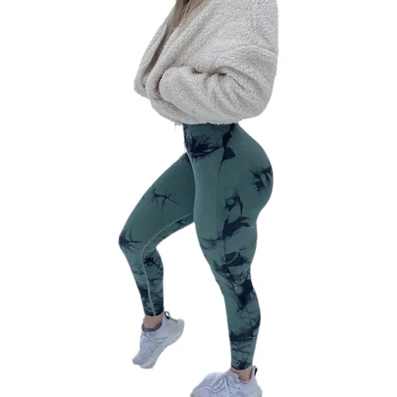 ZENVY SculptFit™ High-Waist Tie-Dye Leggings