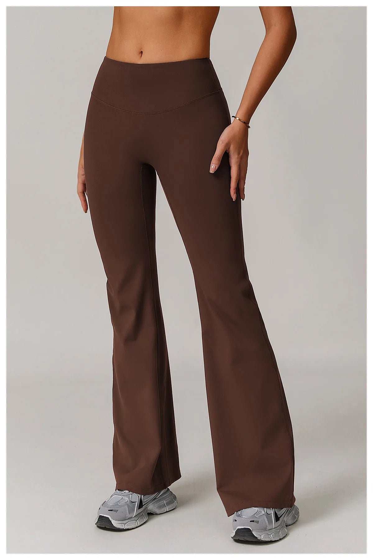 ZENVY Sculpt Flare High-Waist Leggings – Butt-Lifting Wide Leg Yoga Pants