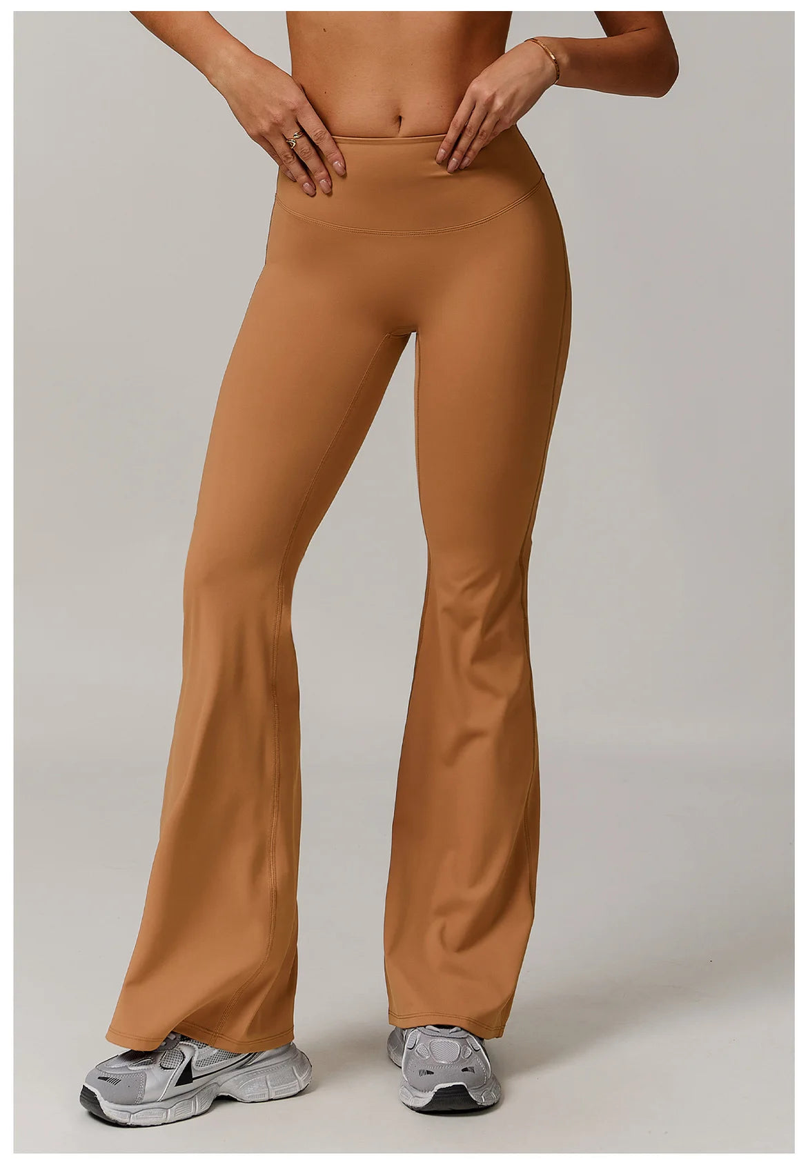 ZENVY Sculpt Flare High-Waist Leggings – Butt-Lifting Wide Leg Yoga Pants