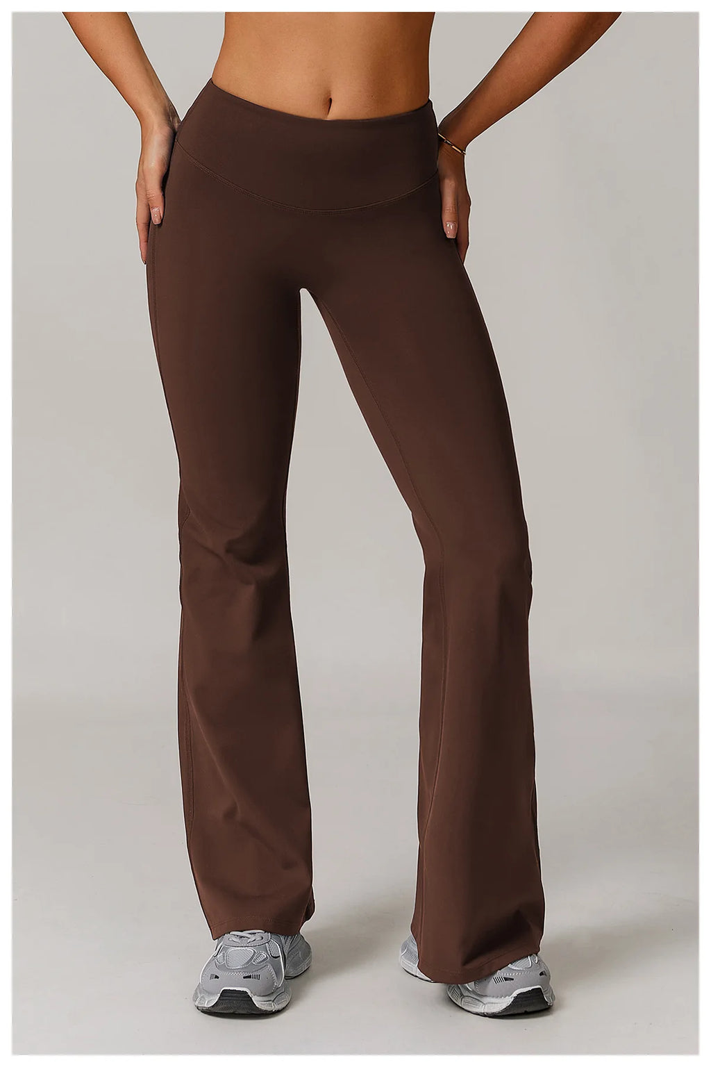 ZENVY Sculpt Flare High-Waist Leggings – Butt-Lifting Wide Leg Yoga Pants