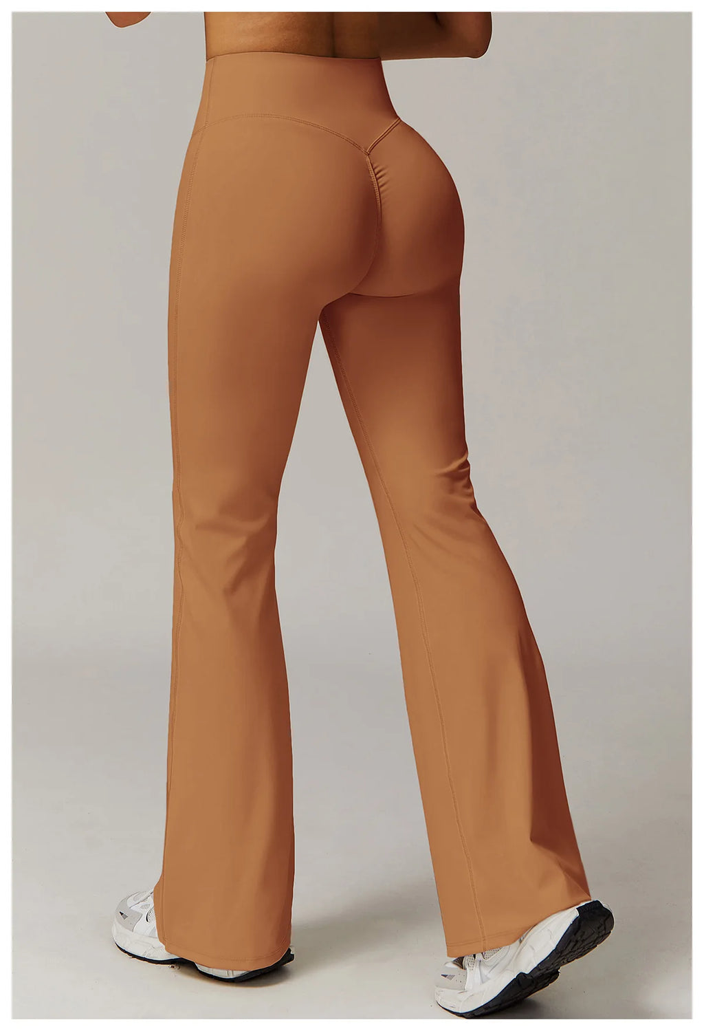 ZENVY Sculpt Flare High-Waist Leggings – Butt-Lifting Wide Leg Yoga Pants