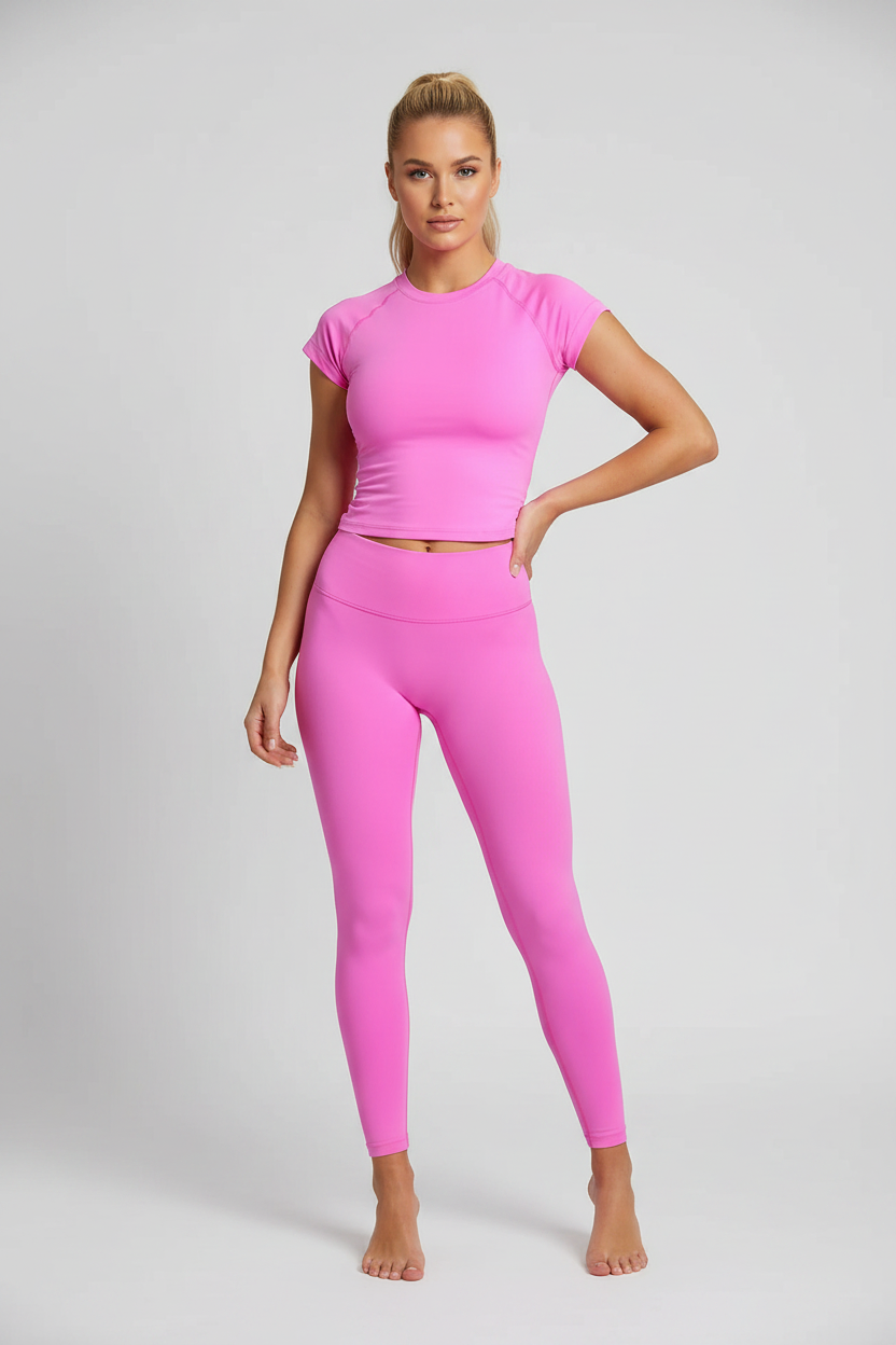 Seamless Tee – Pink Blonde